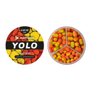 Nástrahy method feeder BaitNow YOLO Orange&Yellow wafters – Chocolate-Orange 6/8/10mm - Obrázek 1